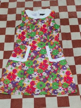 Floral Mod Style 60s Revival Dress